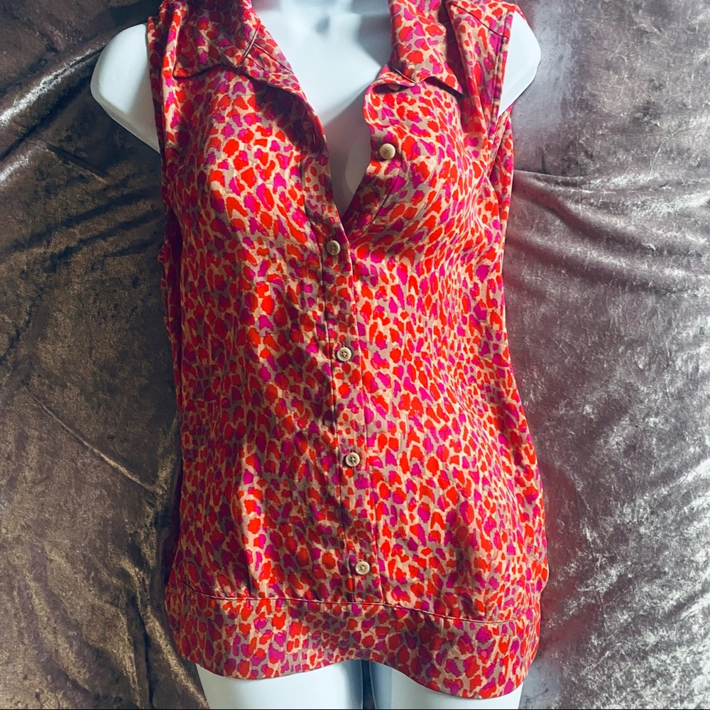 Cabi "Heartbreaker" Pink/Red/Purple Sleeveless Top